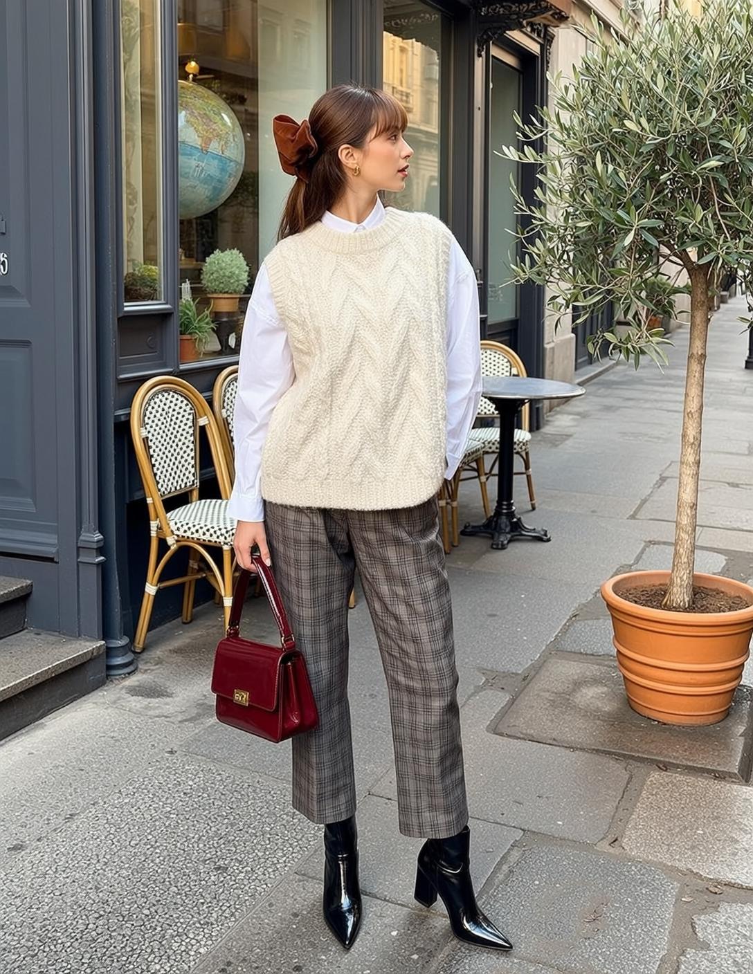 Sweater Vest Cafe Street