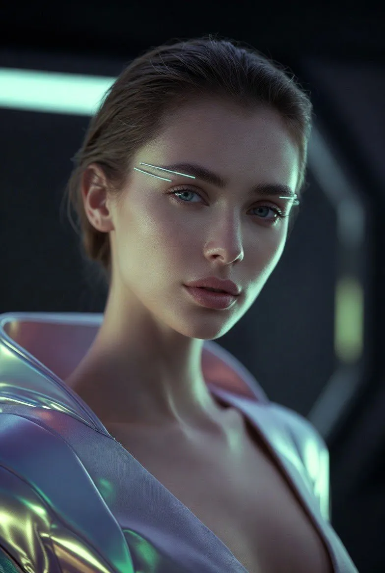 Makeup Elegance Meets Futurism In A Minimalist Photoshoot