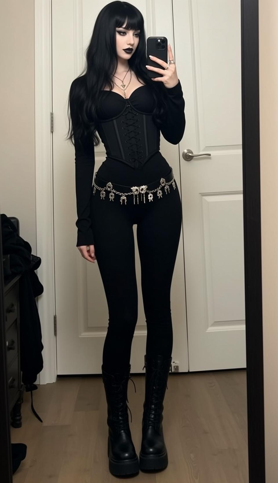 Platform Boots Corset