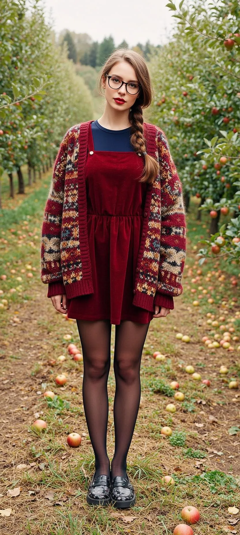 Glasses In Apple Orchard