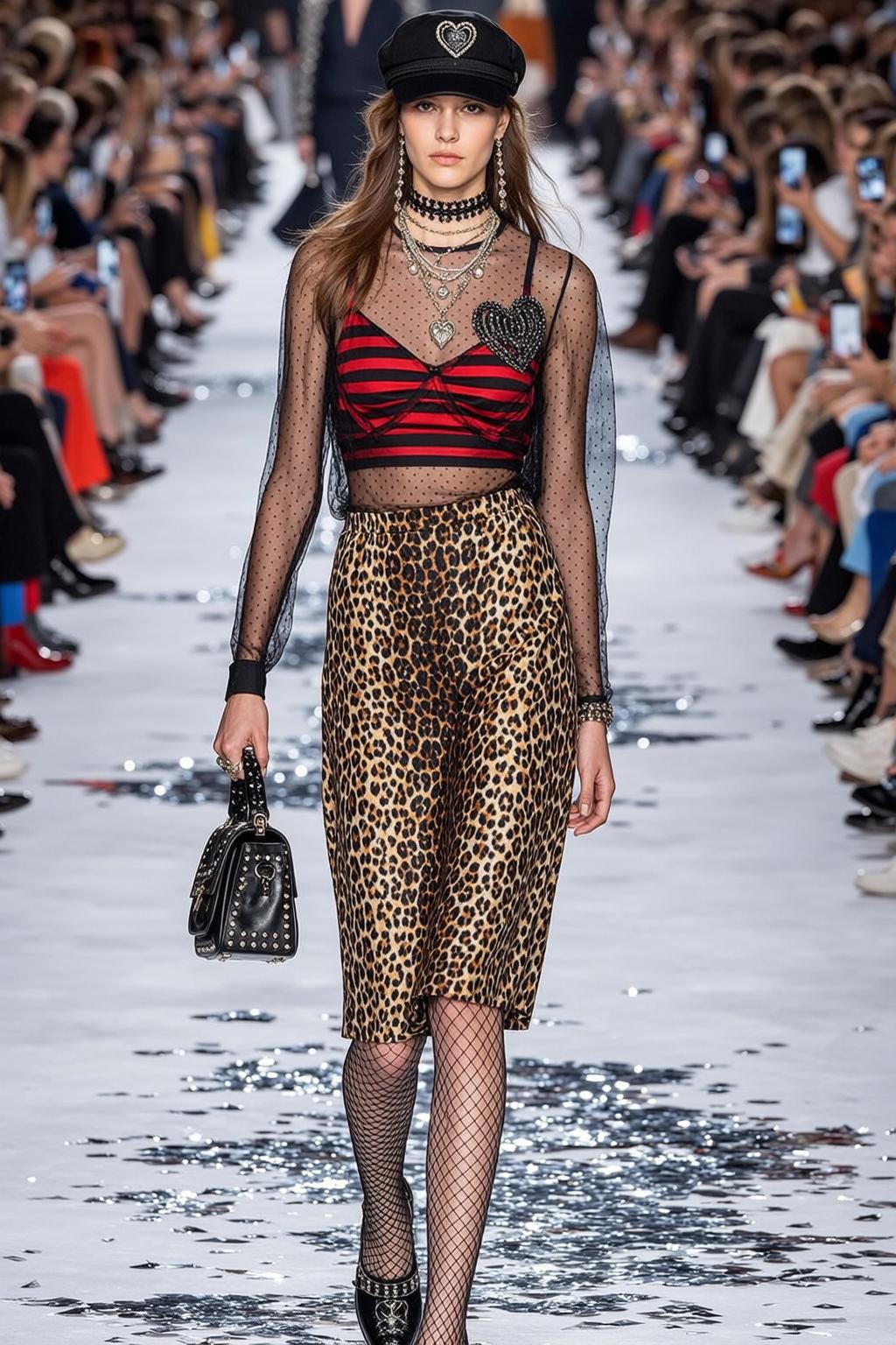 Fashion Week Young Long Brown Fair Red