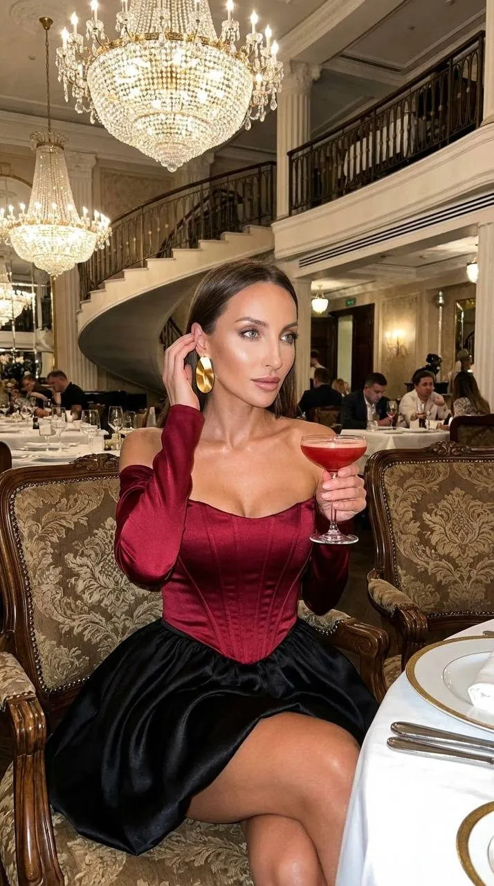 Earrings At A Restaurant