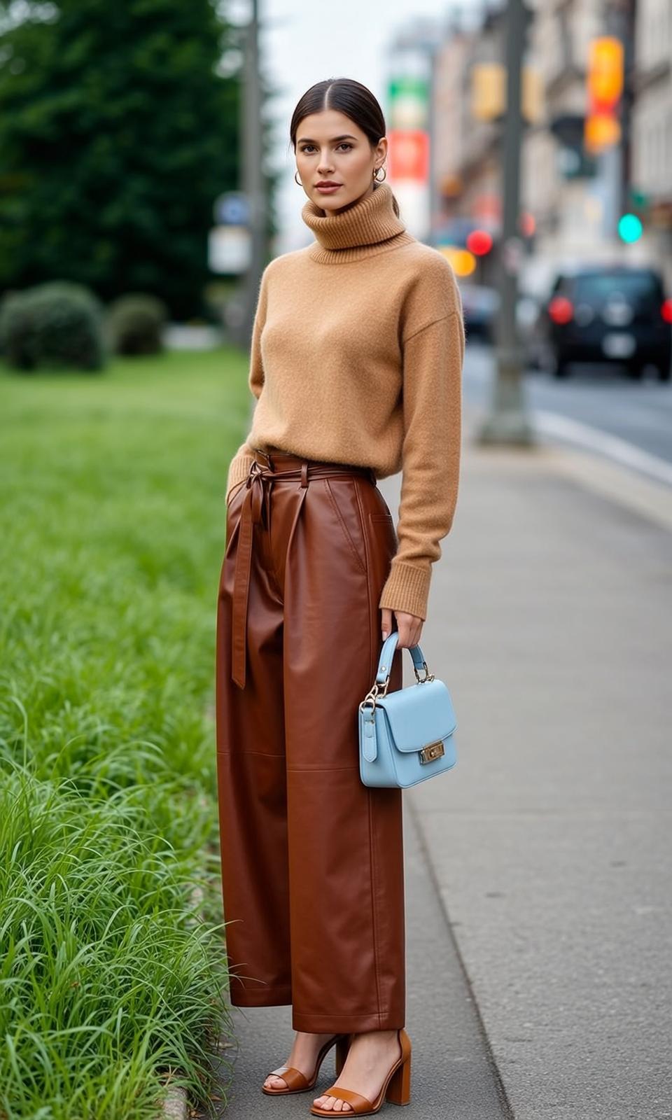 Autumn Young Dark Brown Pulled Back Low