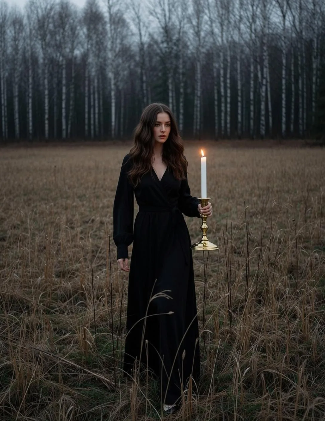 Field Candle Portrait