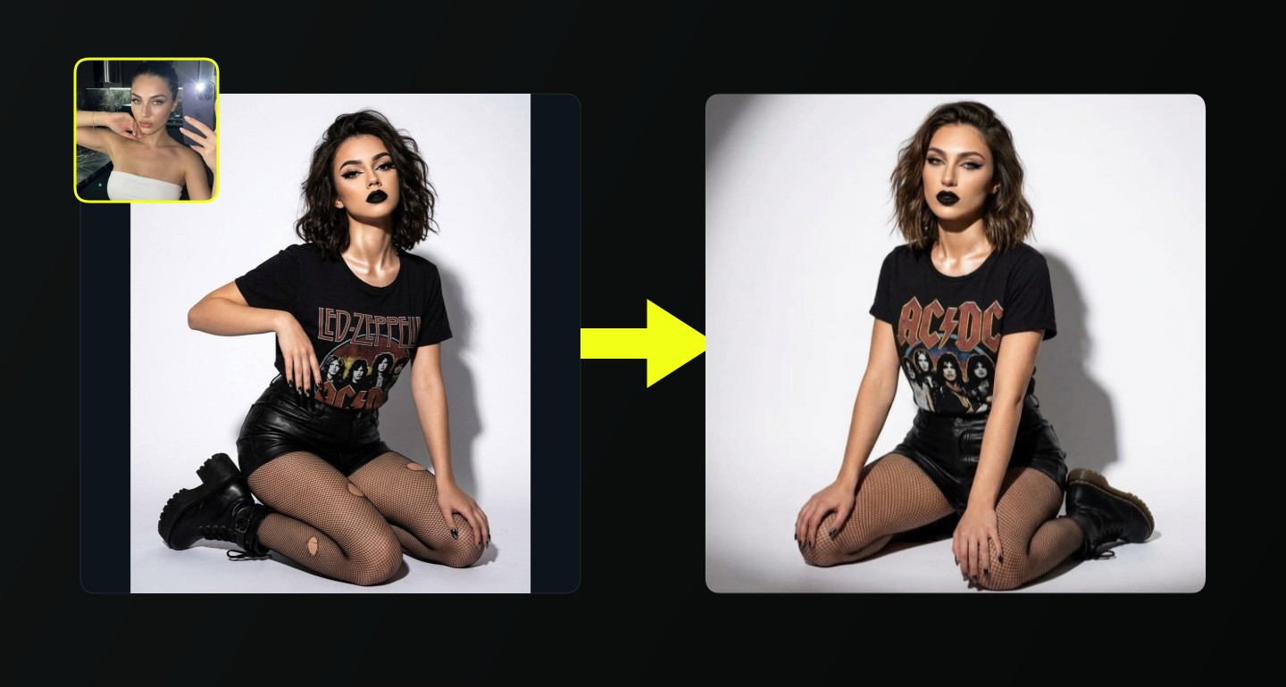 Lily remix walkthrough for Rock Girl Studio Shoot Black Leather Fishnets Makeup
