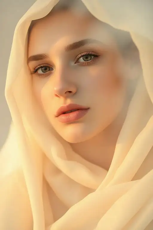 Elegant Chiffon Portrait