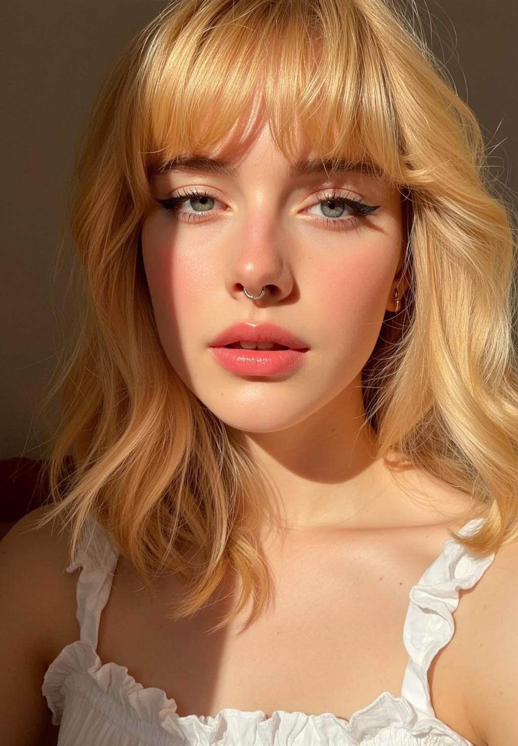 Ruched Camisole Golden Hour Closeup