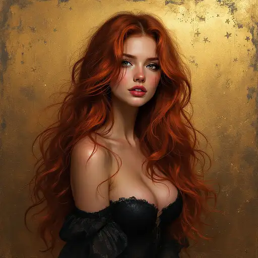 Golden Redhead Portrait