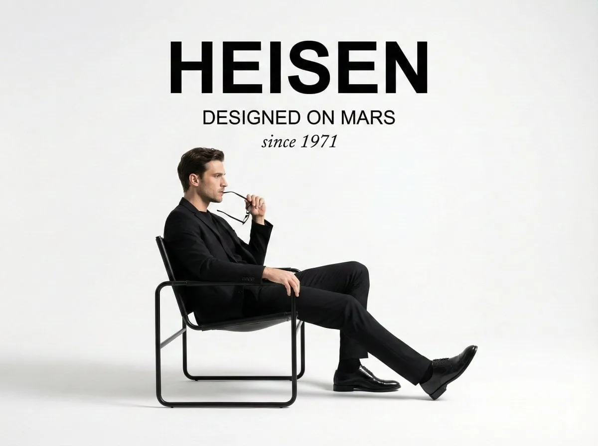 Black Suit In Modern Chair