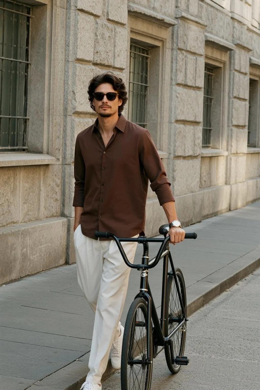 Sunglasses And Watch On A City Street