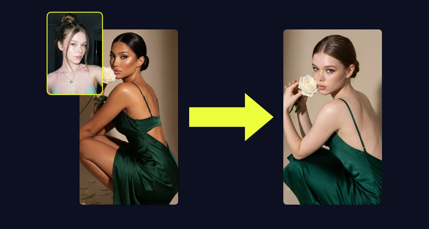Mila remix walkthrough for Emerald Elegance Portrait