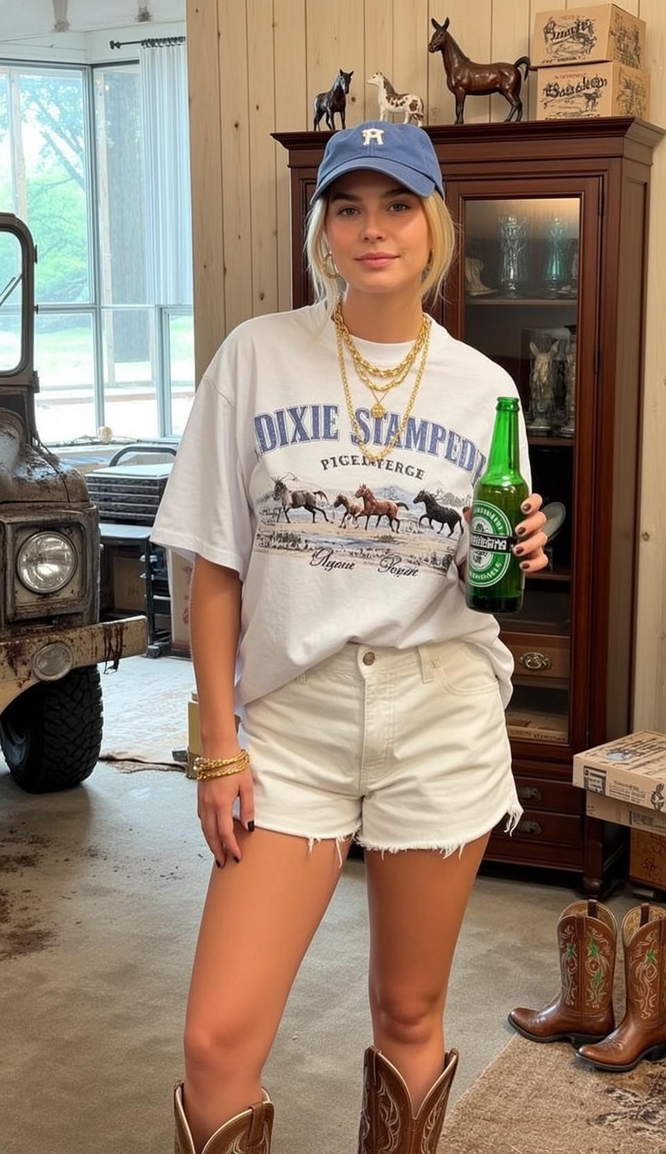 Rustic Indoor Beer Bottle Tee