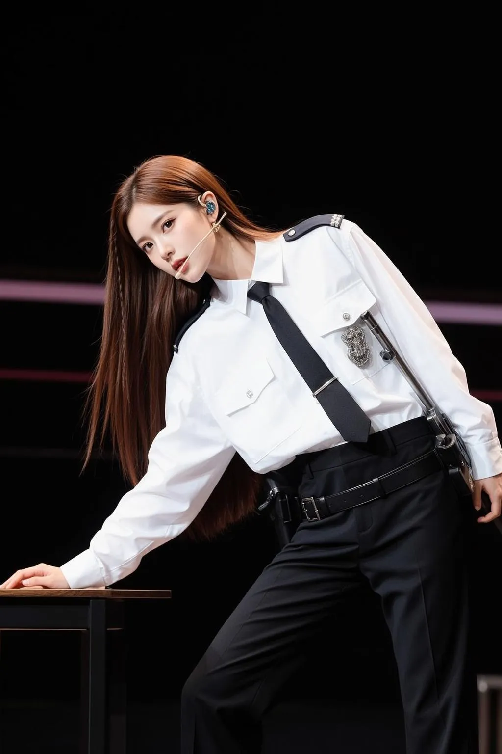 Acubi Young Long Straight Brown Hair Some