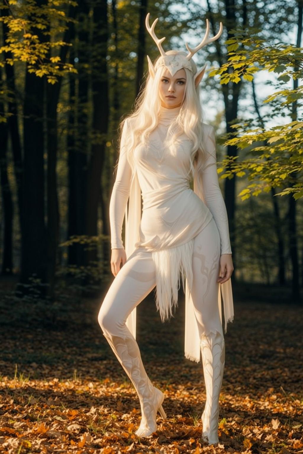Forest Nymph Golden Hour Ethereal Fantasy
