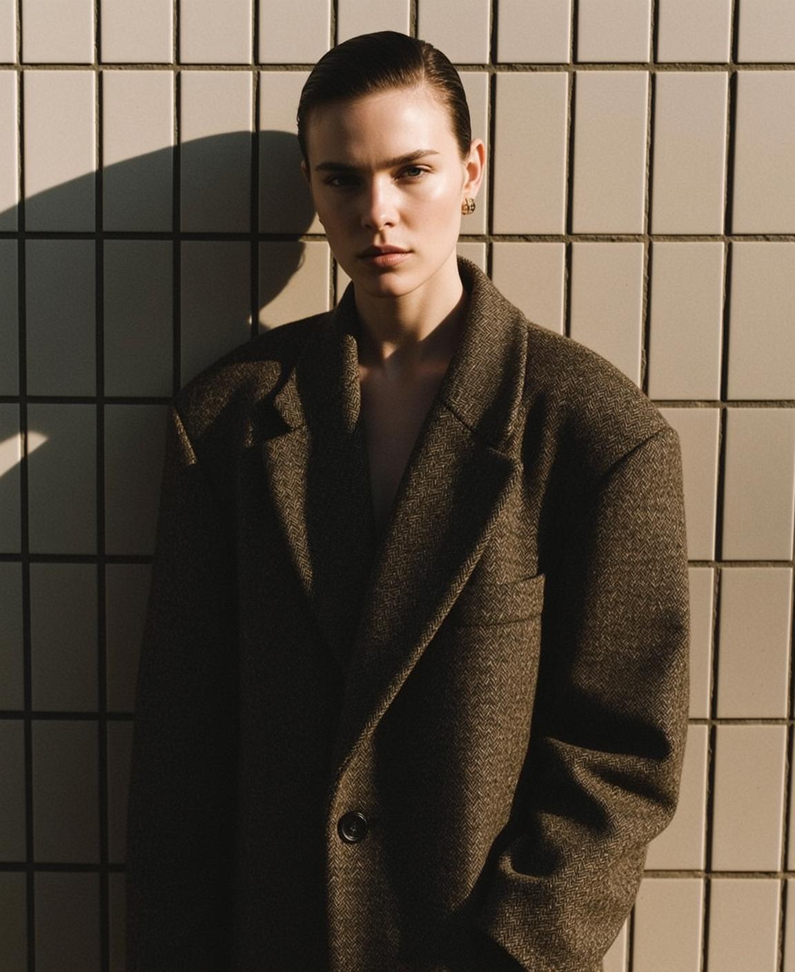 Explore Stands Leaning Against Tiled Wall Her