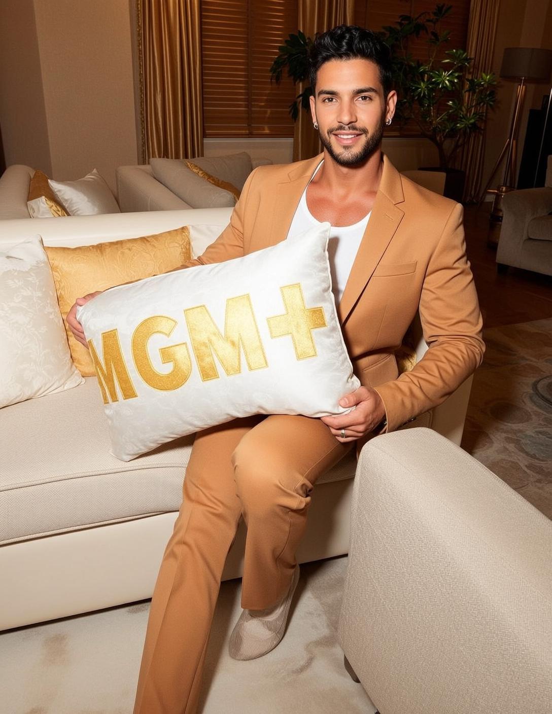 Explore Seated Plush Off-white Sofa Leaning Slightly