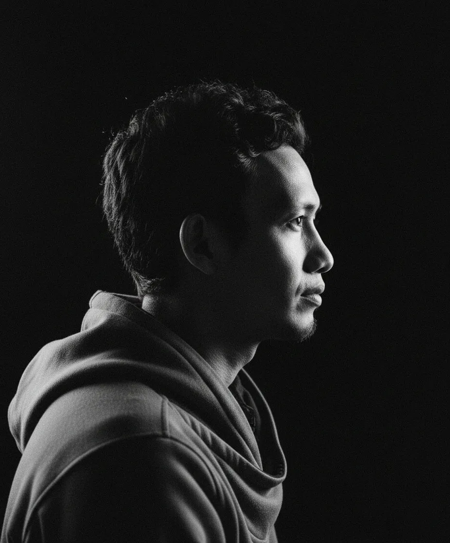Monochrome Profile Side Silhouette