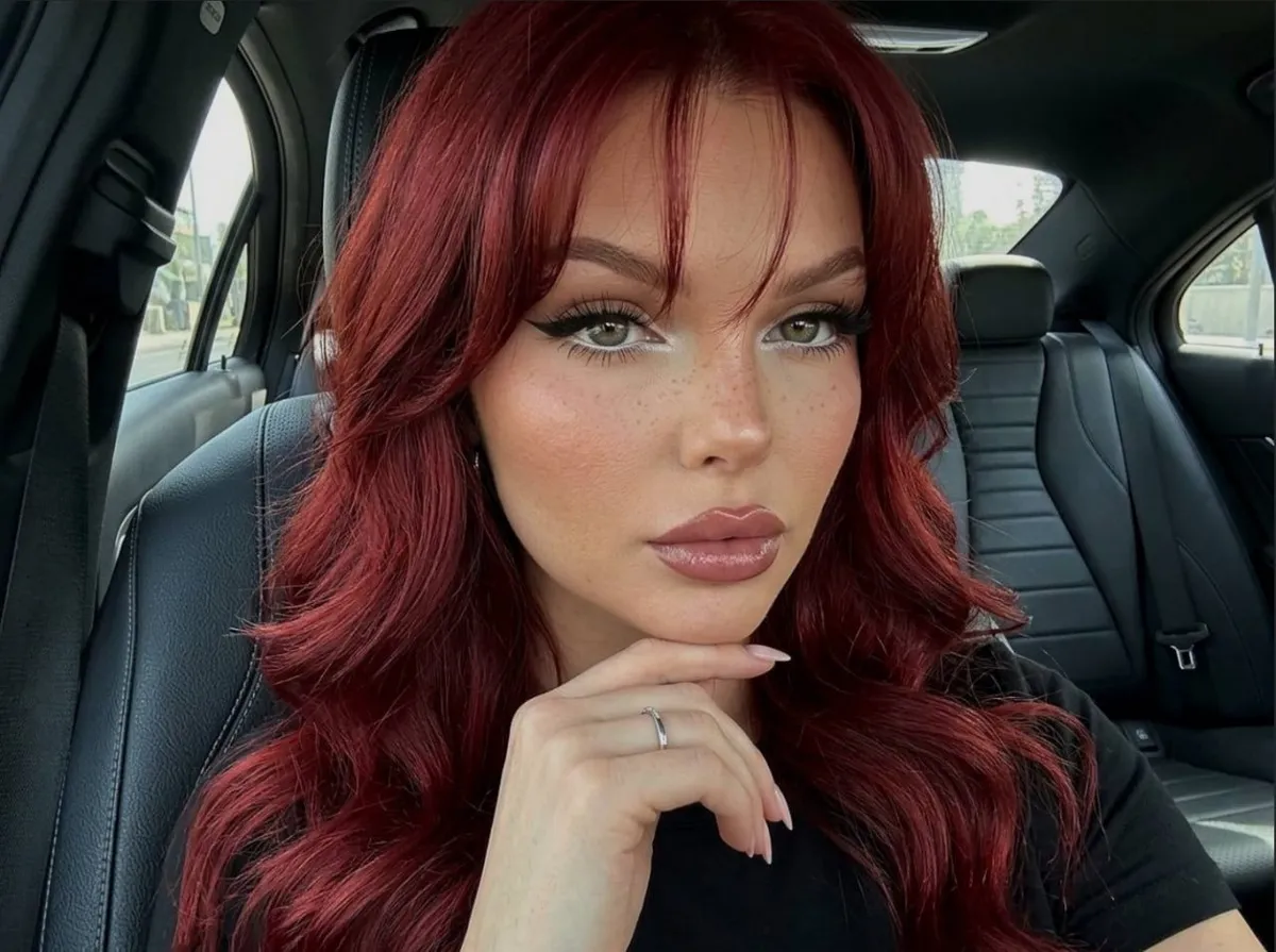 Makeup And Rings In Car Portrait
