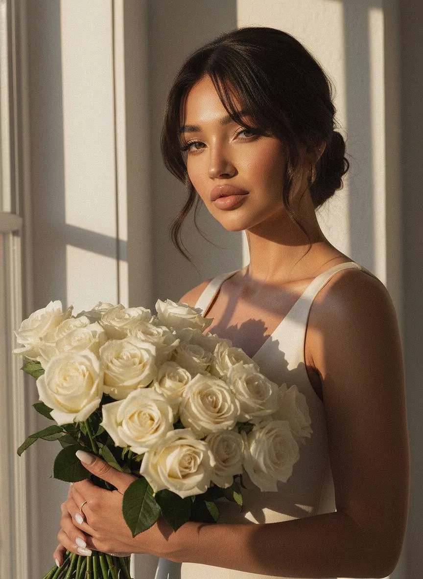 Golden Rose Portrait