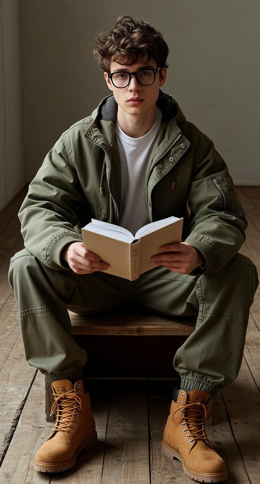 Explore Seated Facing Forward His Legs Crossed