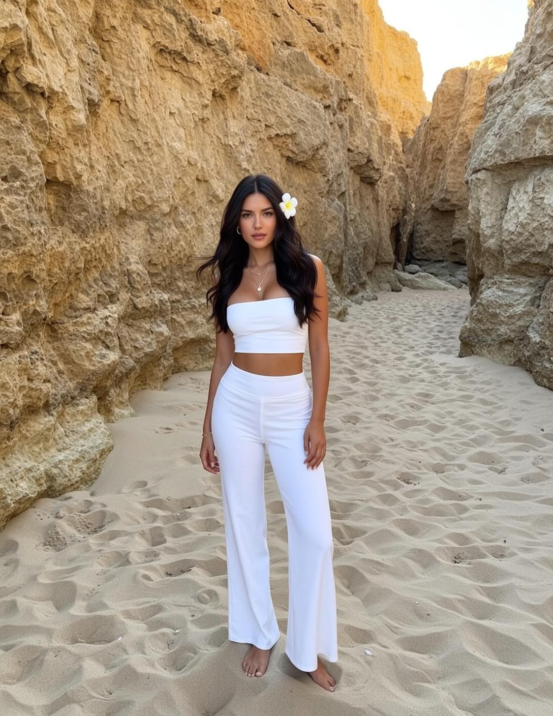 White Set Sandy Canyon Look