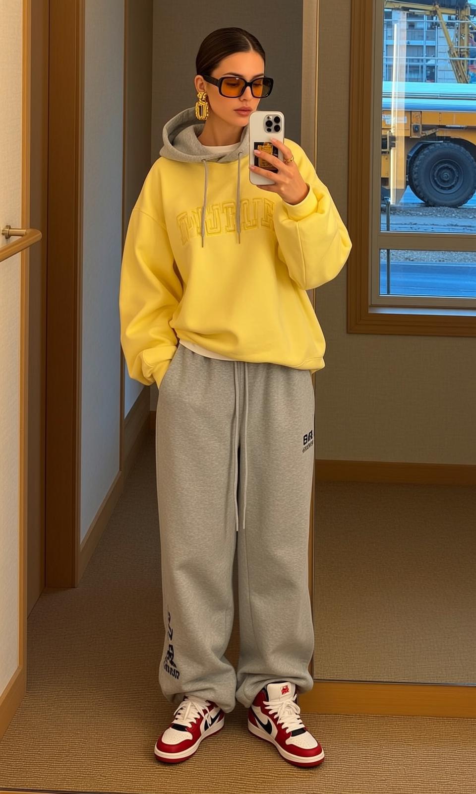 Oversized Hoodie Sweatpants Streetwear
