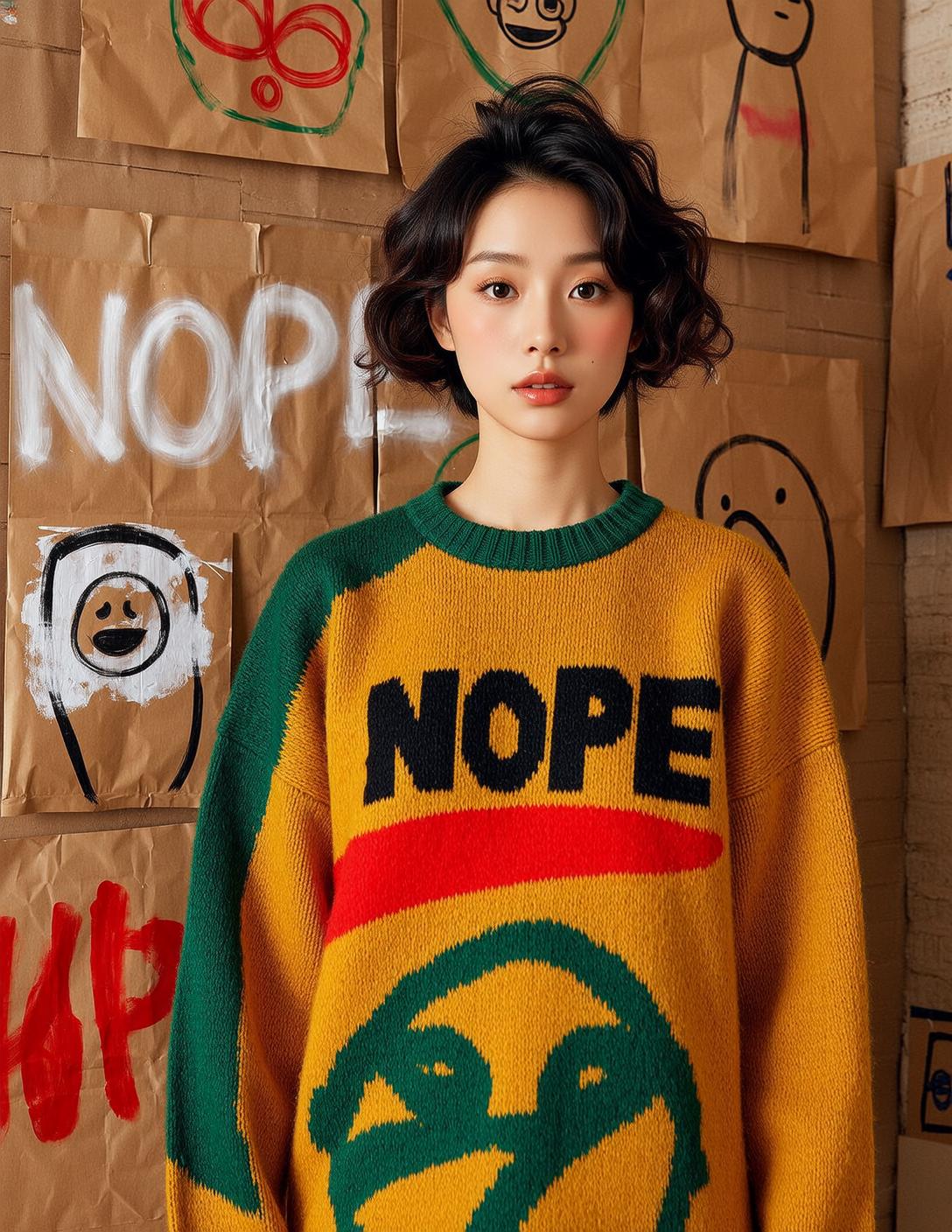 Chunky Knit Sweater Portrait