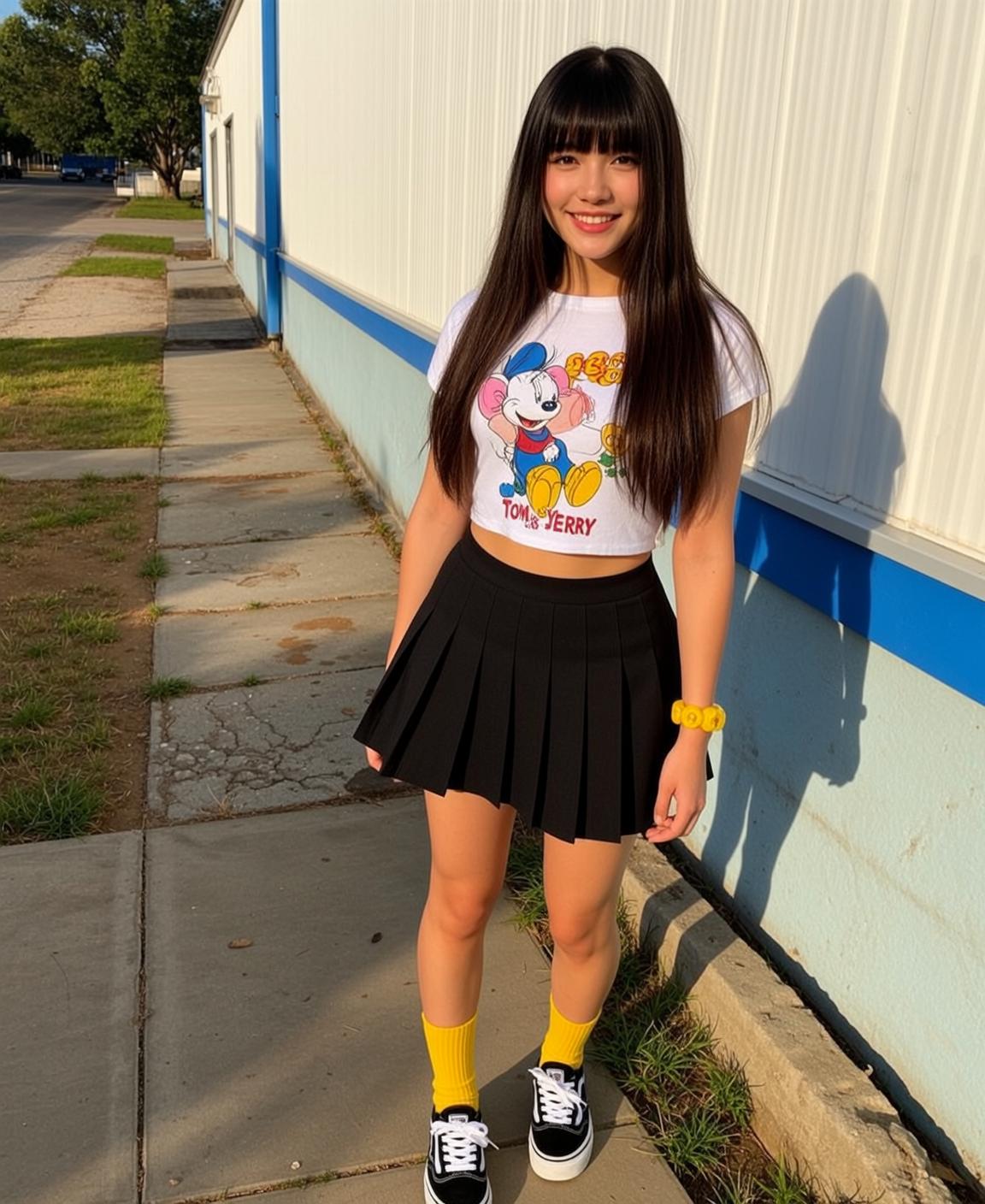 Explore Young Stands Facing Bright Genuine Smile