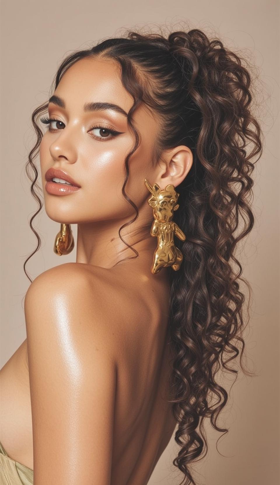 Over Shoulder Fashion Portrait