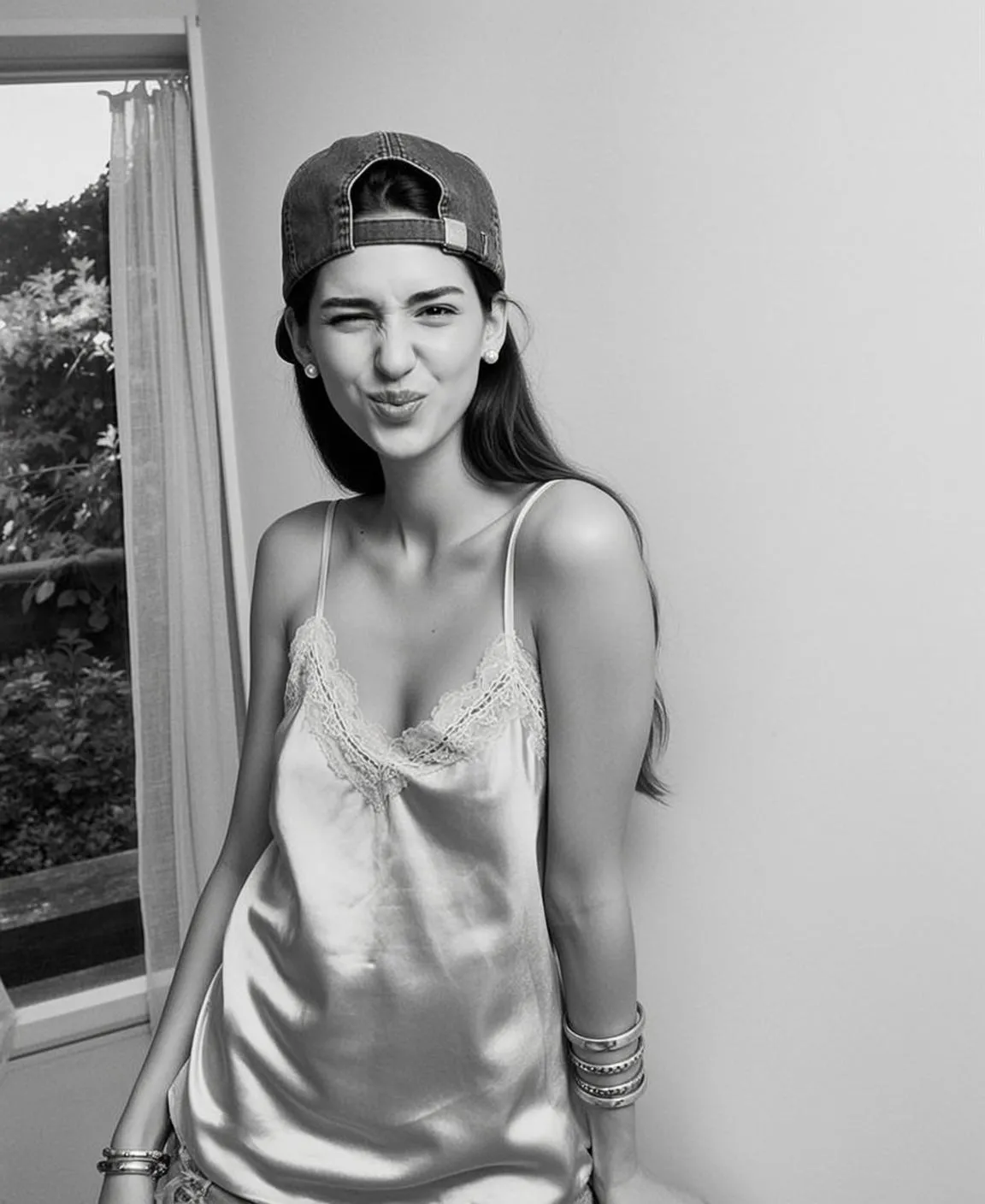 Earrings And Bracelets In Styled Portrait