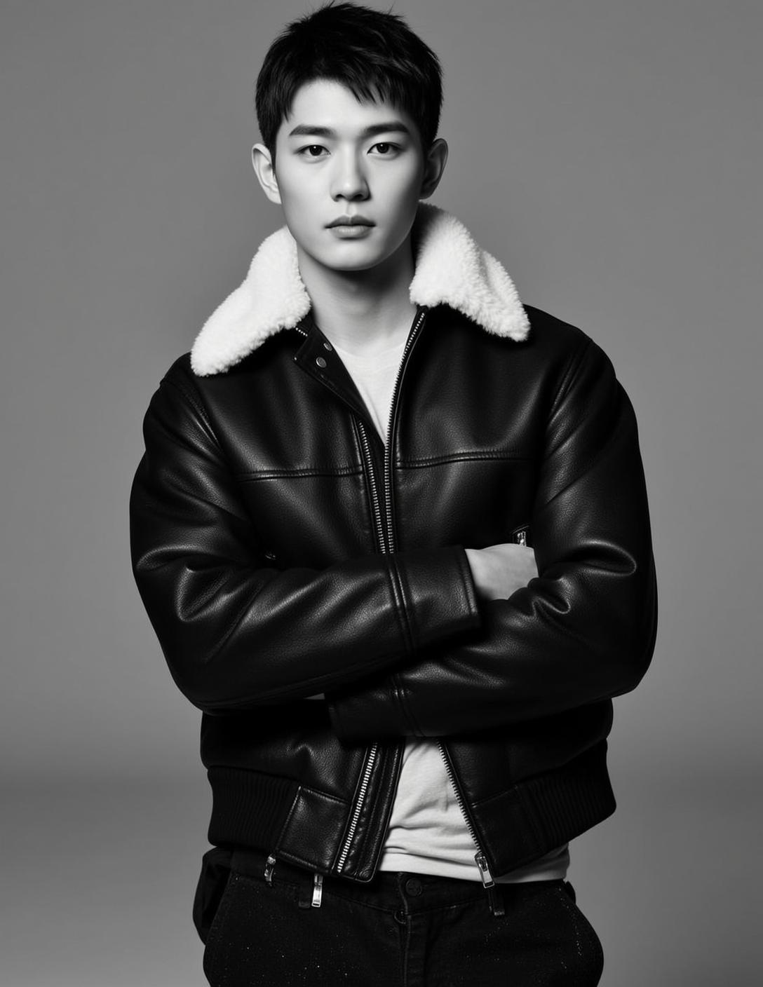 Young Asian Short Black Hair Pale Skin
