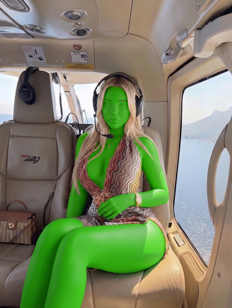 Template for Chevron Dress In Helicopter Ocean View