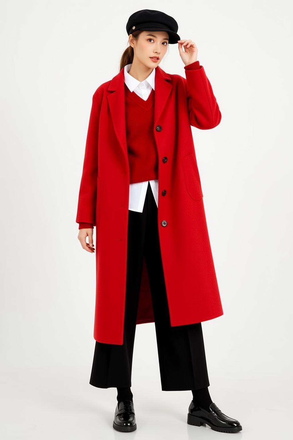 Red Sweater Shirt Portrait