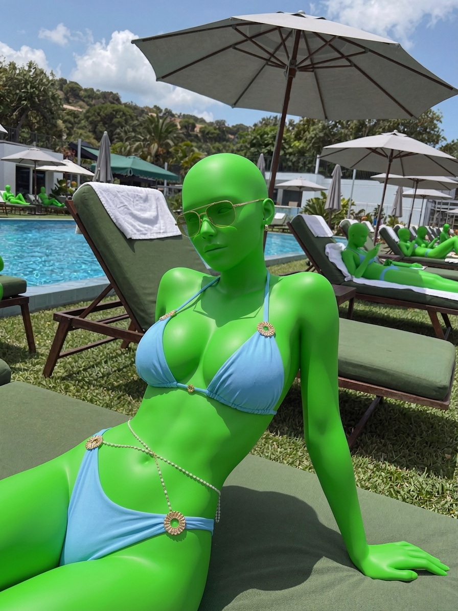 Template for People By Pool