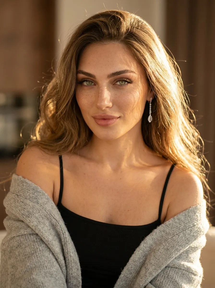 Earrings In Styled Portrait
