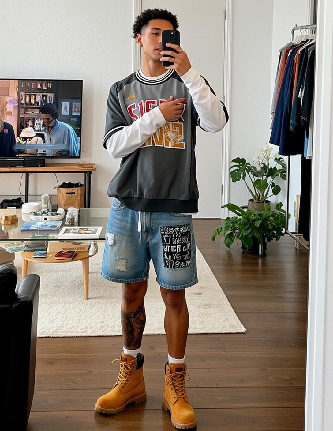 Explore Full-body Captures Young Standing Living Room