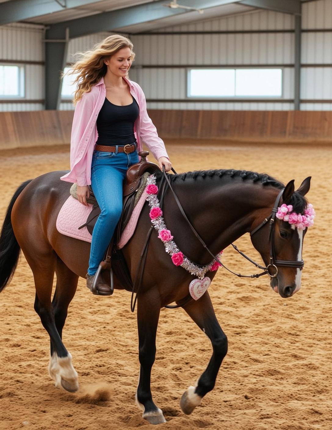 Horseback Arena Floral Garland