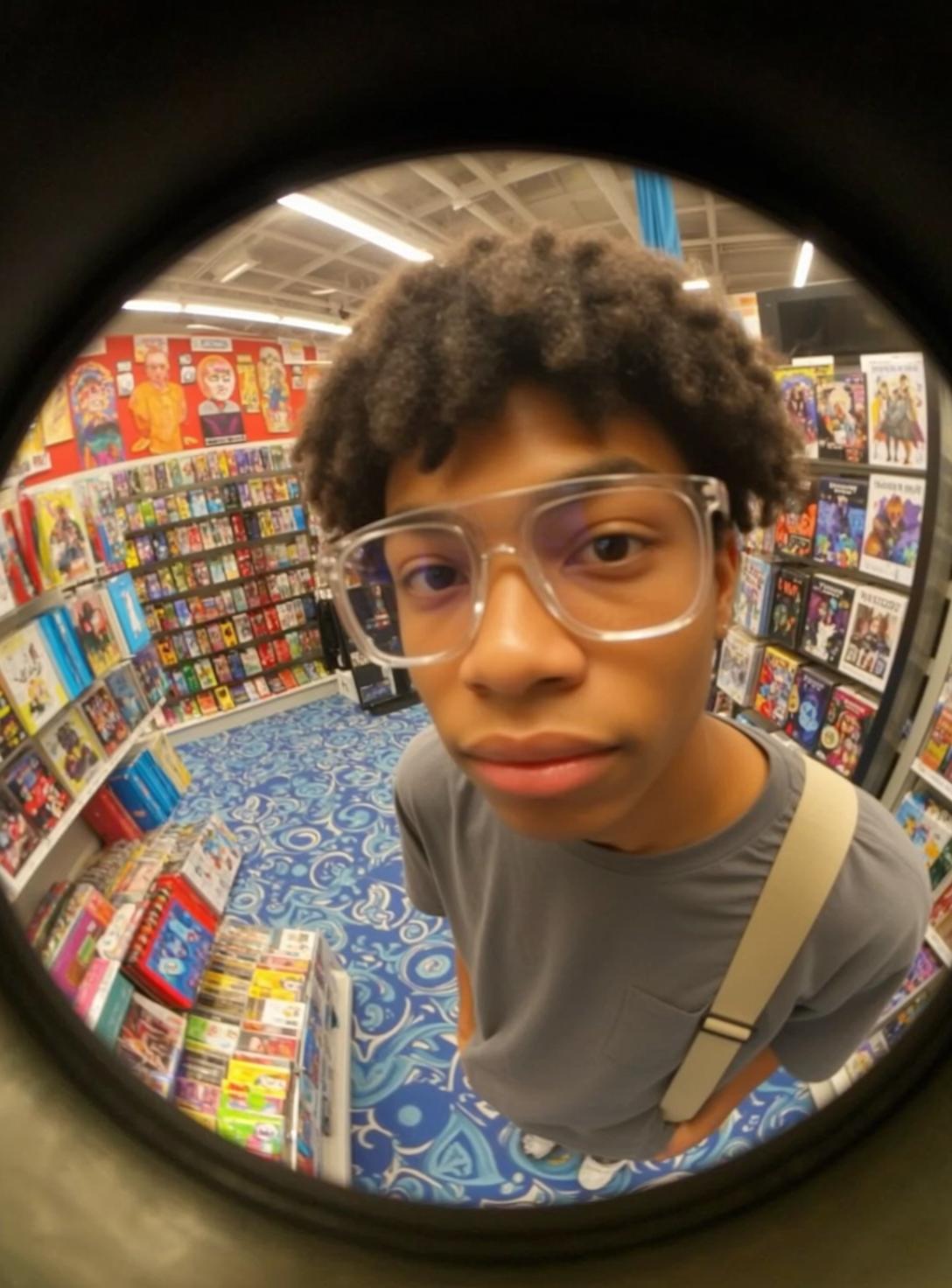 Glasses Store Aisle Look
