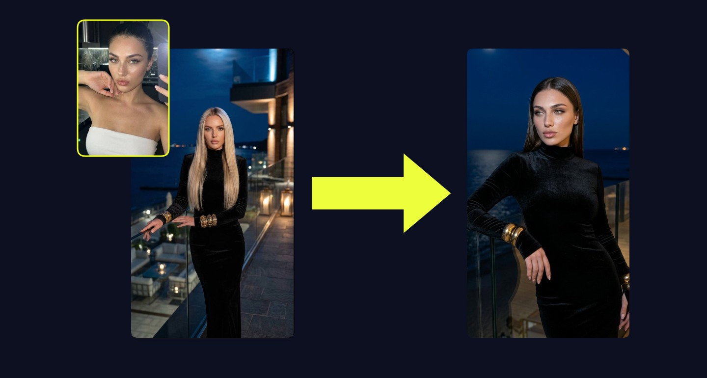 Lily remix walkthrough for Luxury Hotel Terrace Night Sea Velvet Dress Gold Bracelets