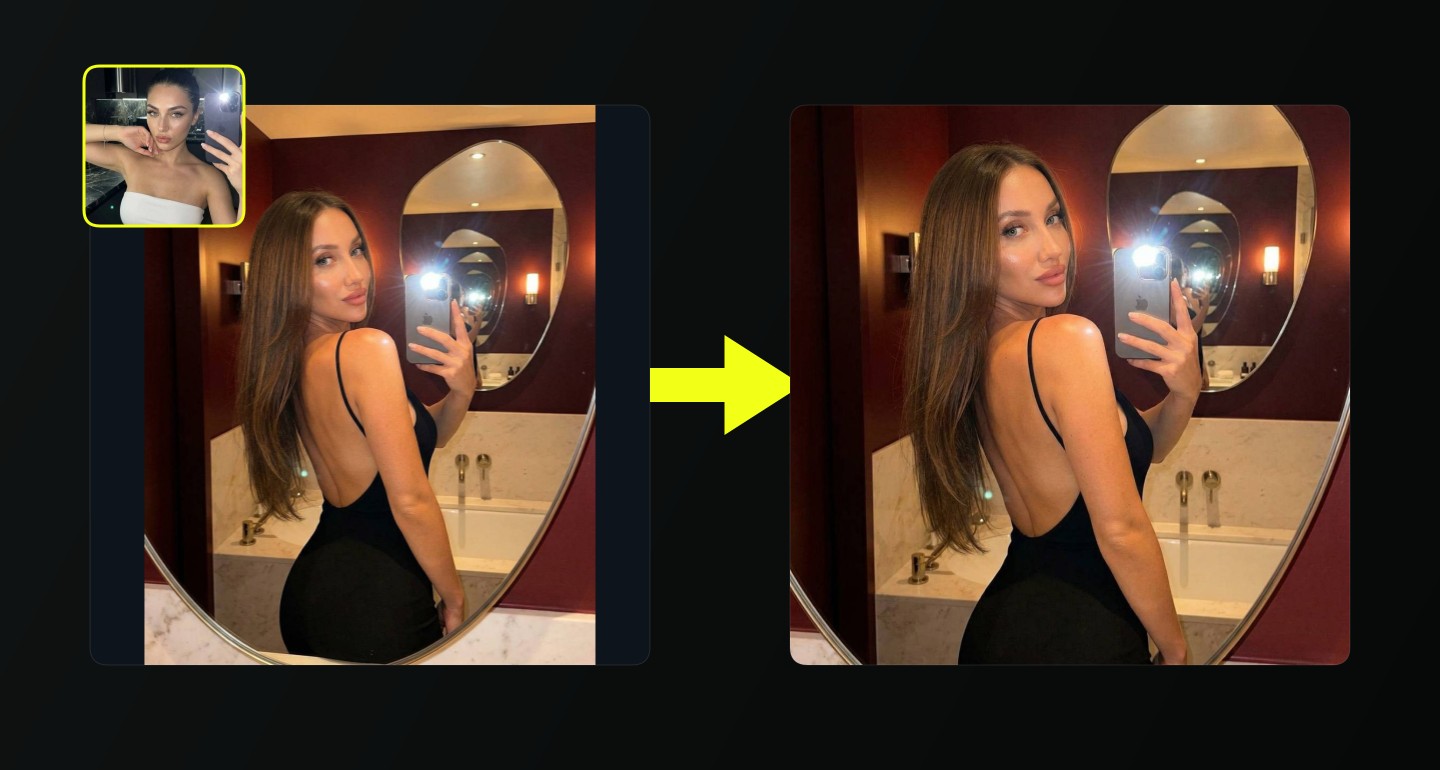 Lily remix walkthrough for Luxury Bathroom Mirror Selfie Black Backless Dress