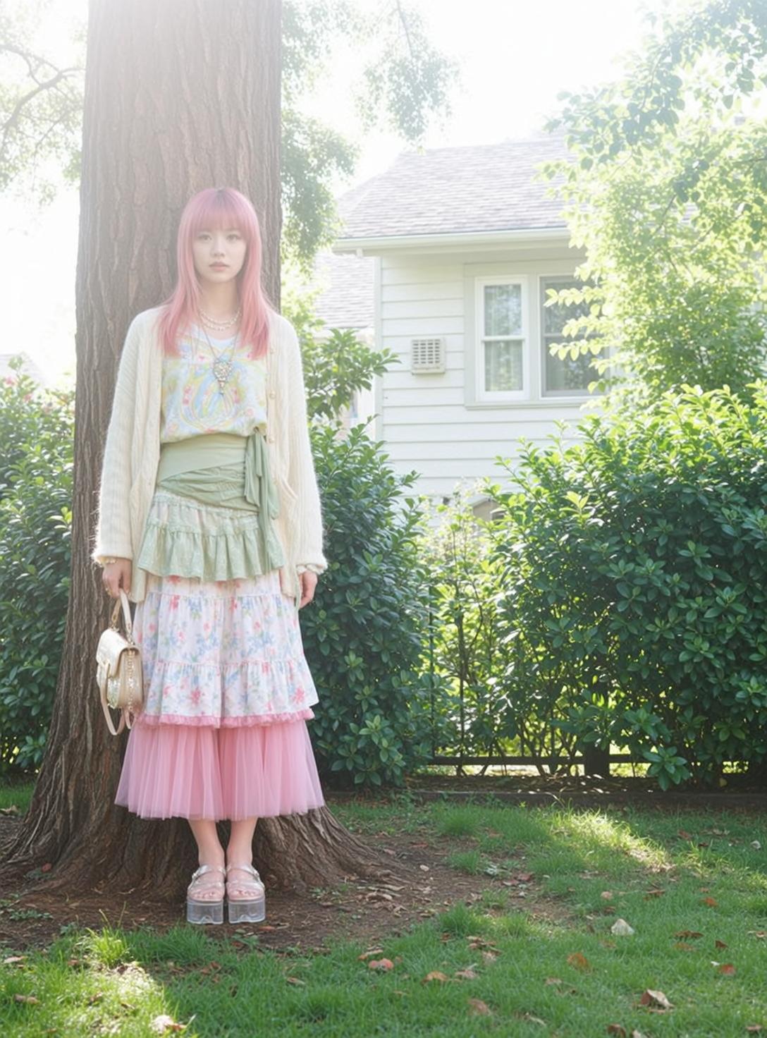Layered Skirt Tree Portrait