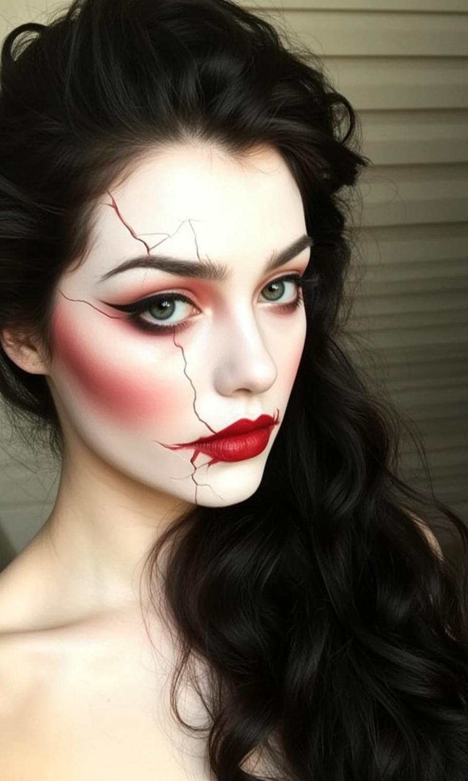Porcelain Doll Makeup Portrait