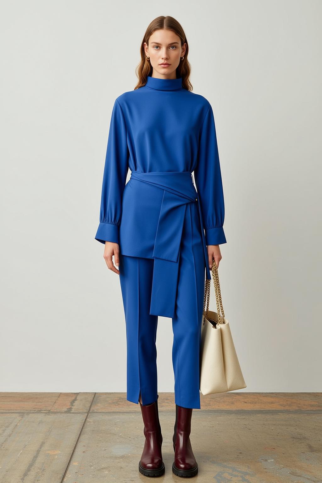 Minimalist Fashion Studio Woman Neutral Pose