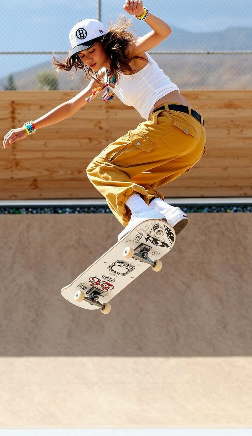 Skateboard Jump Action Shot