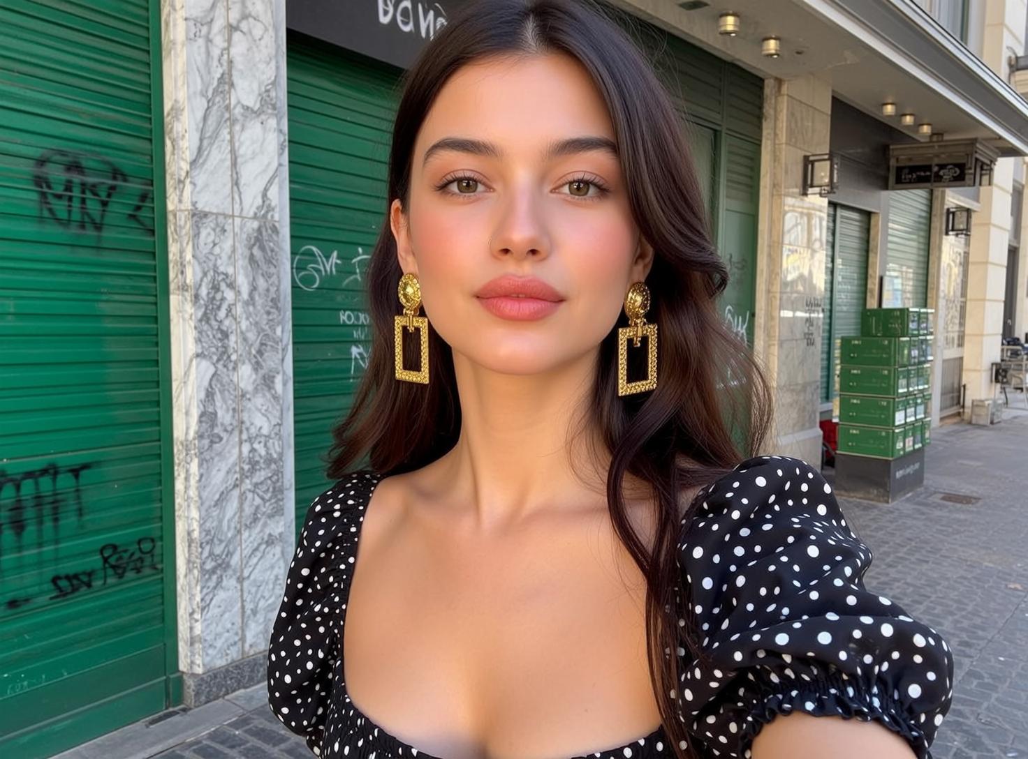 Wavy Hair Soft Gaze Portrait