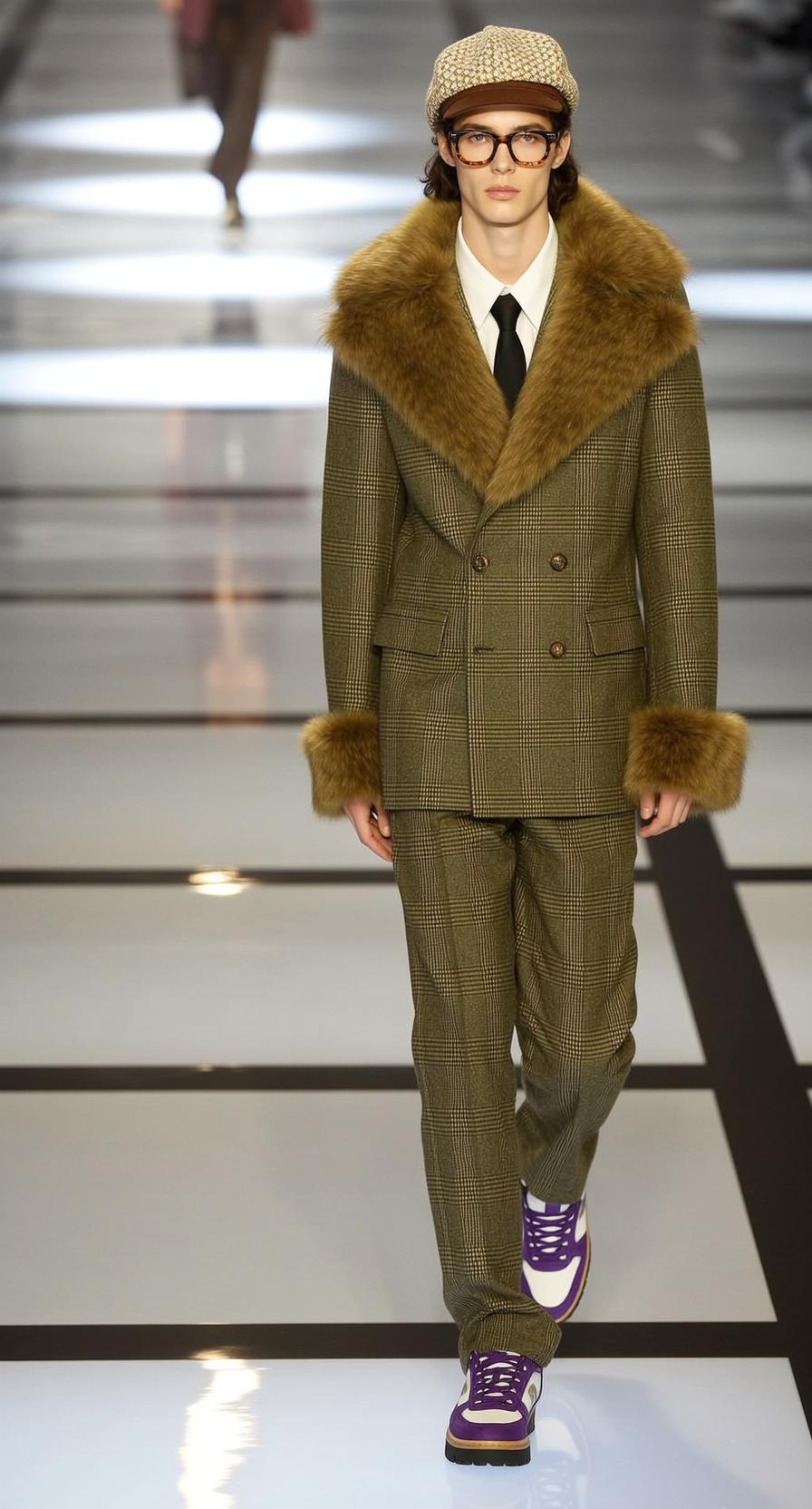 Fashion Week Young Brown Wavy Pale White