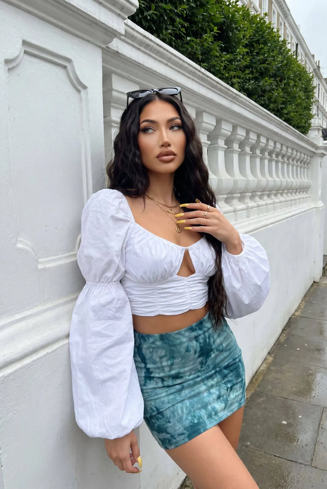 Large Ornate White Painted