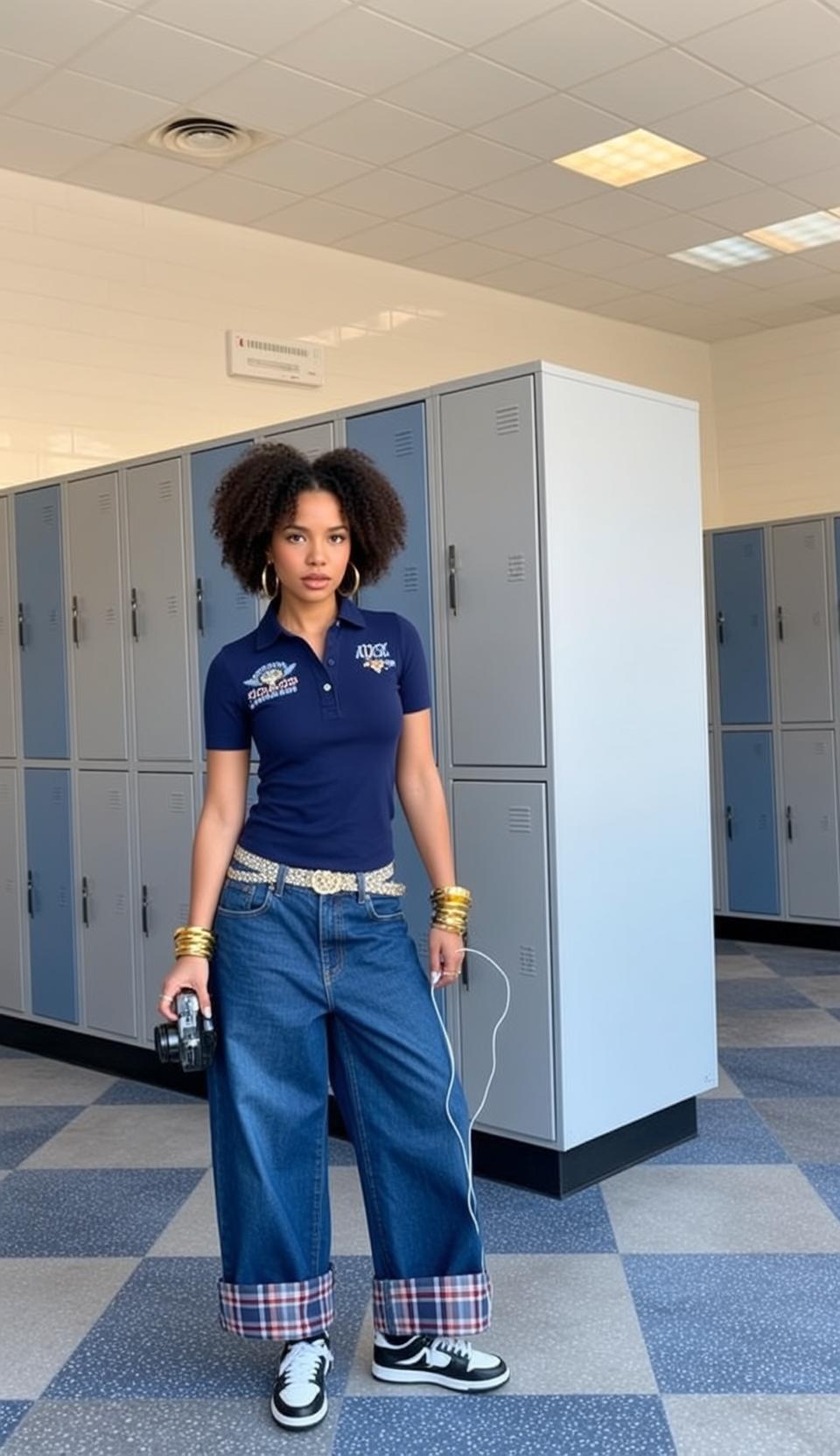 Y2k Young Stands Facing Forward Slight Tilt