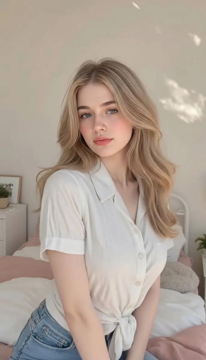 Makeup With White Shirt