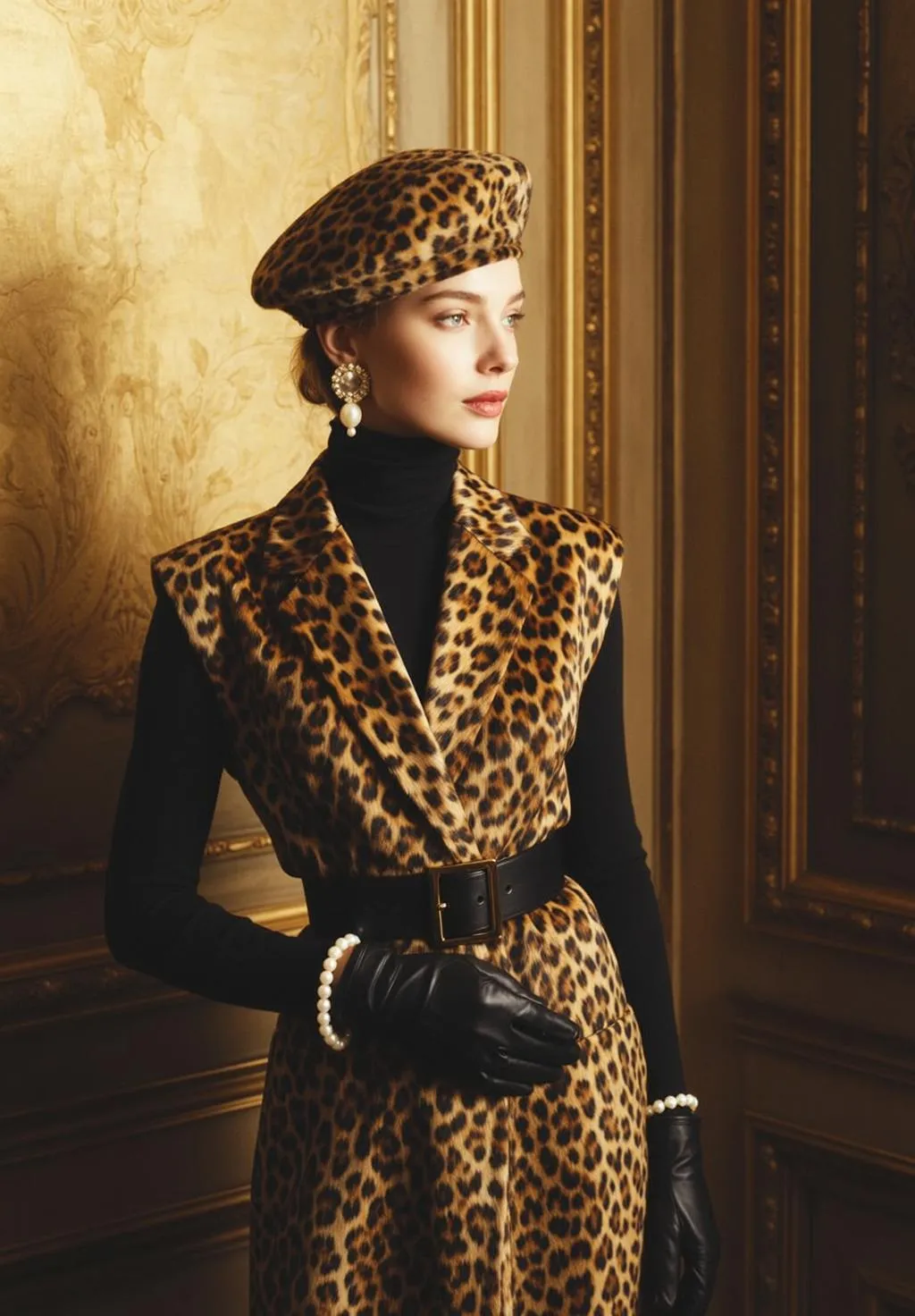 Earrings And Bracelets In Dress Portrait